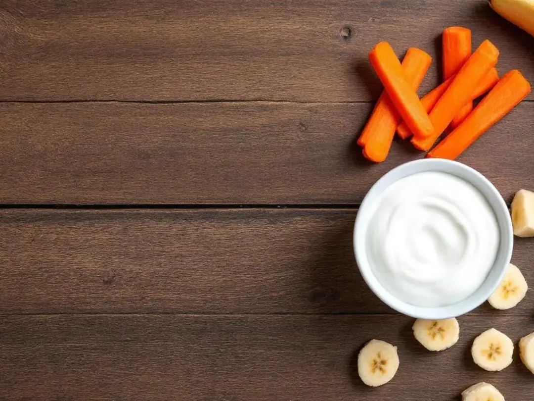 A variety of dog-safe treats and fruits, including dried plums and other healthy options, are neatly arranged on a...