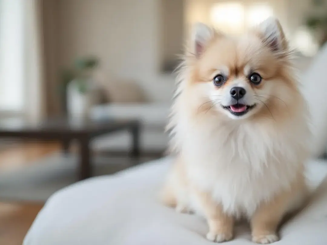 A small breed dog is shown exhibiting signs of respiratory distress, struggling with difficulty breathing and...