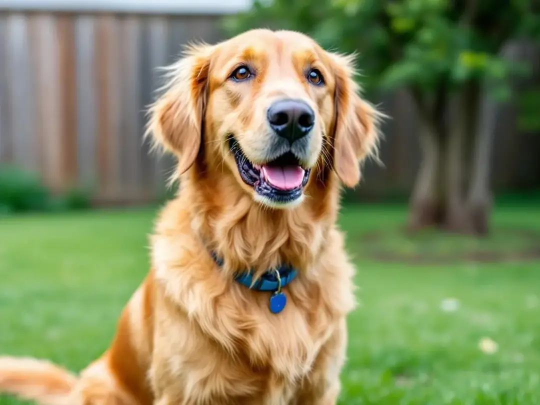 An adult dog of a specific breed stands proudly, showcasing its typical characteristics and temperament, such as a...