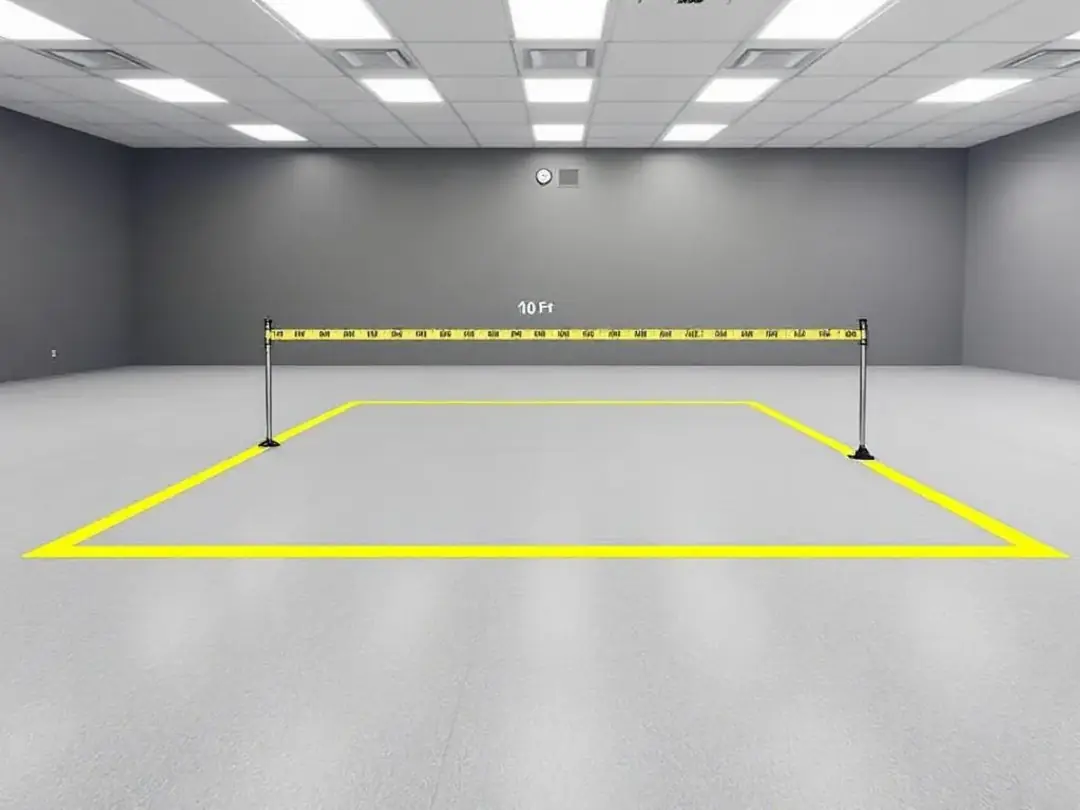 In a controlled testing environment, a 10-foot square setup is visible, designed for conducting the Volhard puppy...