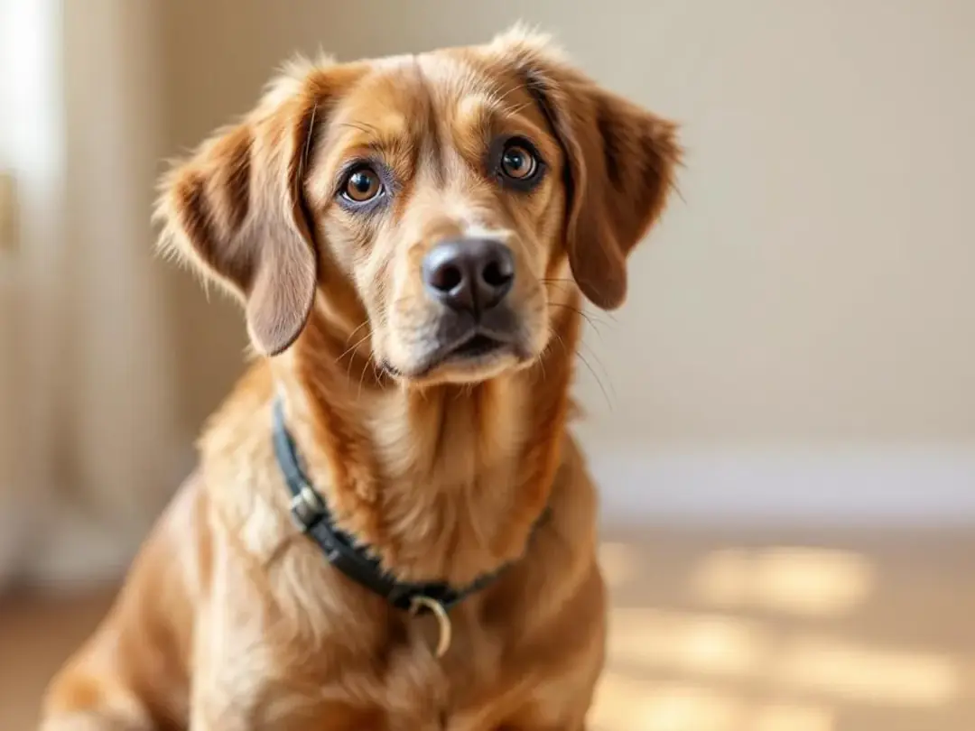 A pet owner is seen documenting their dog's unusual behavior by taking notes and recording videos, focusing on their...